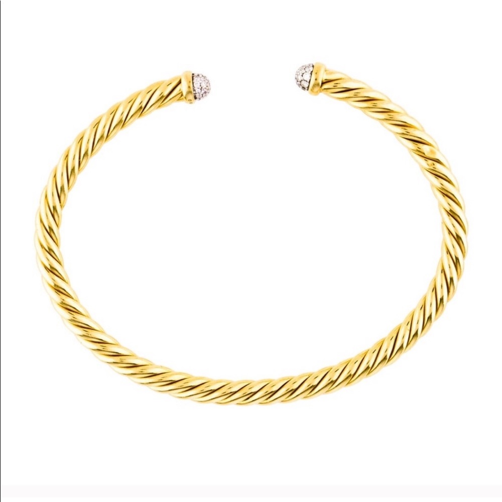 David Yurman 18k gold  & Diamond Bracelet.